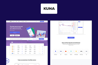 Landing Page and Mobile App Design - Kuna graphic design logo