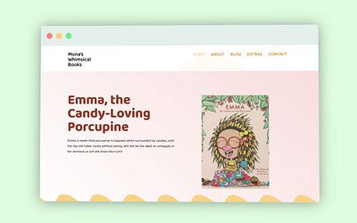 Children Book Author Website Design author website inspiration