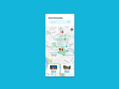 Map view screen design figma product design ui uiux ux