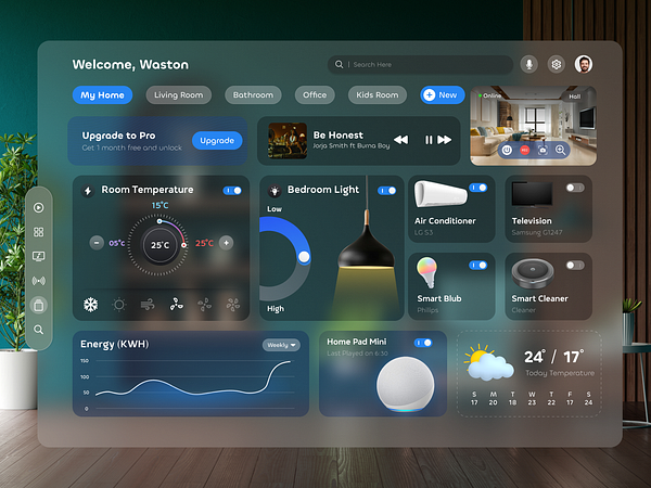 Apple Vision Pro: Smart Home Dashboard Design by Excellent Webworld on ...