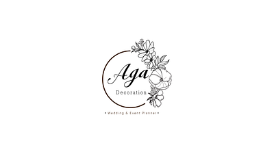 Creating a Logo for Aga Decoration adobe ilustrator branding design event planner graphic design logo vector