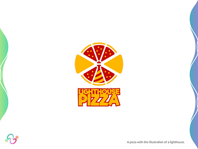Lighthouse Pizza Logo brand design brand designer food harbor italy lighthouse logo design logo designer logo for sale logo idea logo inspiration logomark logotype meal pizza port restaurant sail sea zzoe iggi