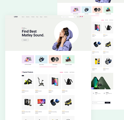 Ecommerce Website e commerce ecommerce landing page ecommerce website electrinic products figma landing page design landingpage online store products store ui design ui ux web website