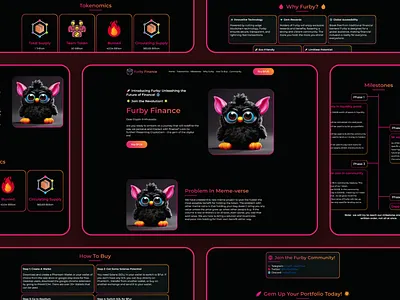 Furby Meme Coin Landing Page Design bitcoin btc crypto landing page crypto landing page design crypto website crypto website design meme coin meme coin landing page meme coin landing page design meme coin website meme token meme token landing page meme token landing page design meme token website memecoin pepe pepe landing page solana solana meme coin token website