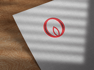 Red Circle 3d branding graphic design logo