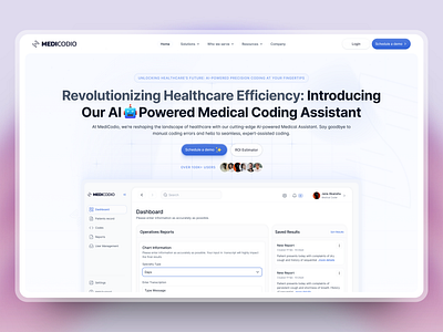 Hero Section Redesign for an AI Brand ai design landing page product design ui uiux visual design web design