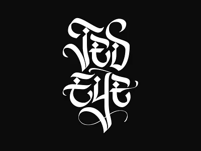 Jed Eye Custom Logotype branding calligraphy custom type design font design letter design lettering logo logo design type design typography