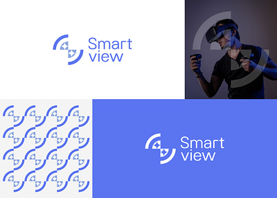 Smartview Logo Design brand identity branding design flat graphic design icon illustration ios logo logodesign logomark minimal modern smart tech trendy ui vector view vr