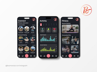 UI/UX - Fitlife Track app apple branding design fitness graphic design illustration ios iphone logo phone sport sports ui user interface ux web