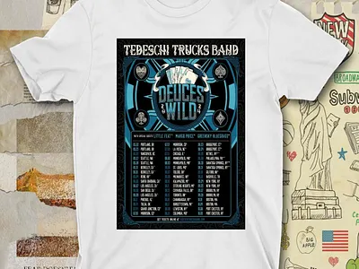 Poster Tedeschi Trucks Band Tour Deuces Wild 2024 Little Feat