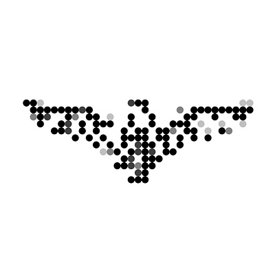 Eagle + Pixels Logo bird branding eagle graphic design identity logo mark