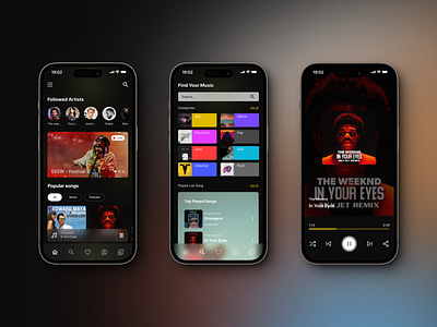 Beatline - music app app branding design graphic design mobile music ui