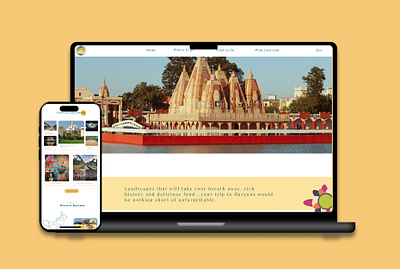 Haryana Tourism Redesign branding design illustration logo typography u ui ux