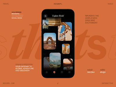 Thats – Explore Animation 3d animation app branding motion design resimpl resimpl design travel agency travel app ui design ux design