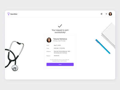 Success Provider Request design ui ux