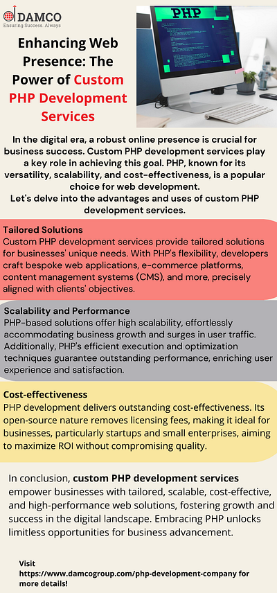How Custom PHP Development Services Enhance Web Presence custom php php development