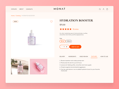 Skincare store — UX/UI design branding clean cosmetics design interface minimal shop skincare store ui ux web