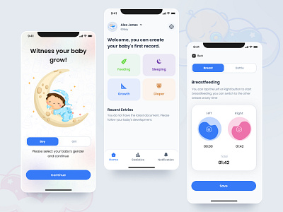 Mom and Newborn - Mobile App app branding design figma frame graphic design home page icon logo mobile mobile app newborn ui user experience user interface ux vector ıcon