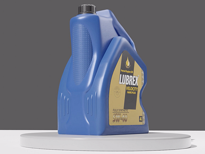 Oil 3D Bottle 3d modeling animation blender design lighting lubrex motion graphics pezhman rajabimehr rendering tutorials ui ux
