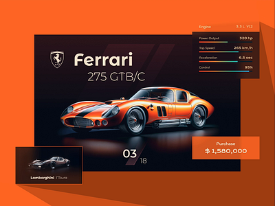 Car Website Concept ai animation black car clean design figma flat interface motion graphics simple ui ux web website