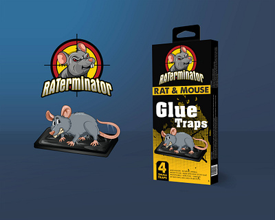 Raterminator Packaging BOX Design For Amazon amazon box amazon packaging branding design graphic design illustration packaging design