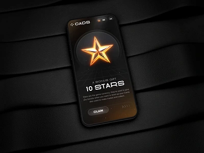 Claim Stars interaction 3d animation app baseball c4d cards collect crypto game gamification gamified interaction mobile nft nfts points stars ui ux web3