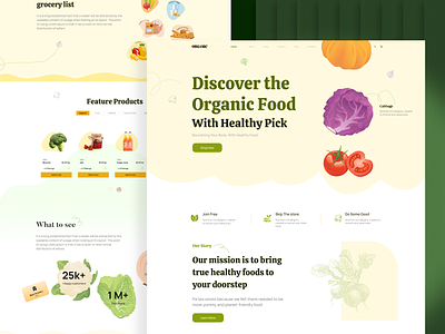 Grocery Website - UI/UX Case study landing page