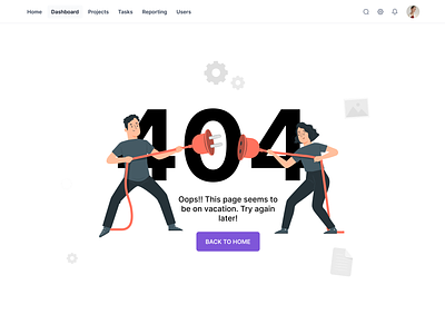 404 Error Page UI - Daily UI Design design typography ui user experience user interface ux