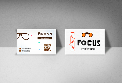 I FOCUS VISITING CARD MOKEUP mockup ui ux visiting card