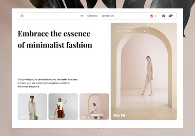 Minimalist Fashion Website design fashion fashion website ui uiux website website design