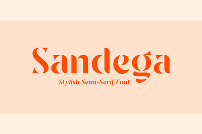 Sandega Font contemporary display distinctive fashionable magazine packaging posters sandega font semi sans semi serif title font