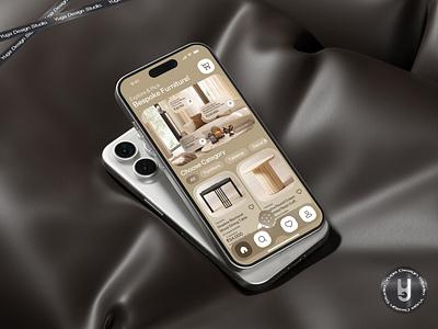 AI/AR Furniture App Design | Ambieo - Ambience Redefined ai app appdesign ar branding concept designer designstudio figma logo modern photoshop product sleek ui uiux visualexperience