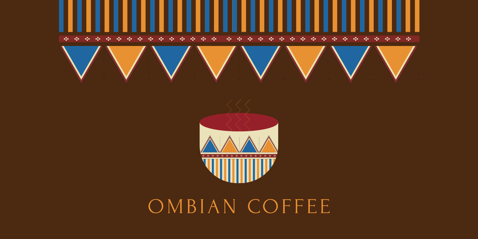 Ombian Coffee art art story branding coffee coffee cup deign figma graphic design illustration illustration art illustrator logo logo design storytelling vector
