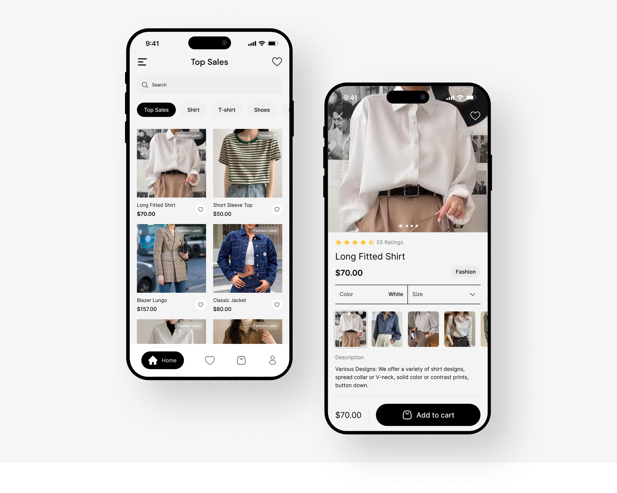 Fashion e-commerce mobile app design branding clothes e commerce fashion mobile app shop ui app ui design