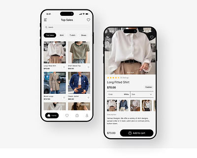 Fashion e-commerce mobile app design branding clothes e commerce fashion mobile app shop ui app ui design