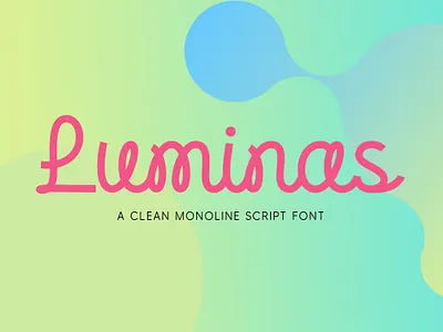 Luminas Script branding calligraphy design fonts handlettering logo typeface typography