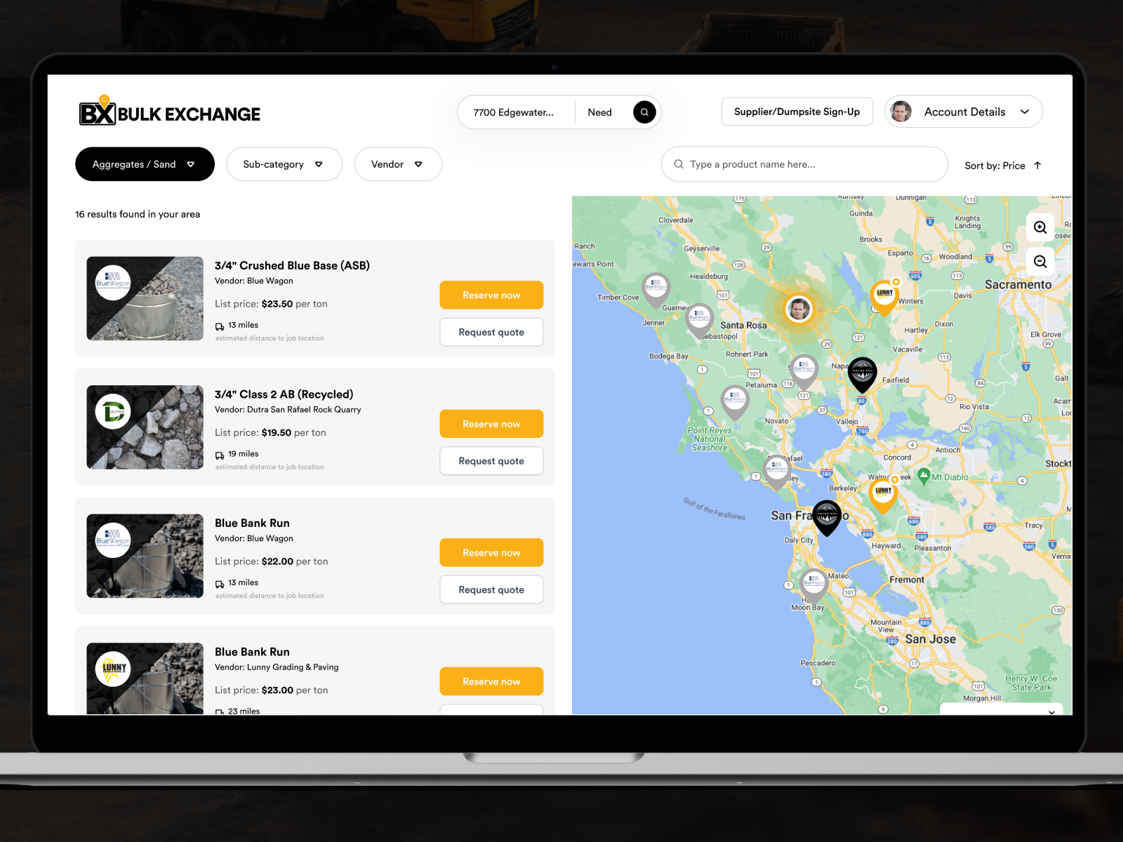 Bulk Exchange • Construction Materials Marketplace