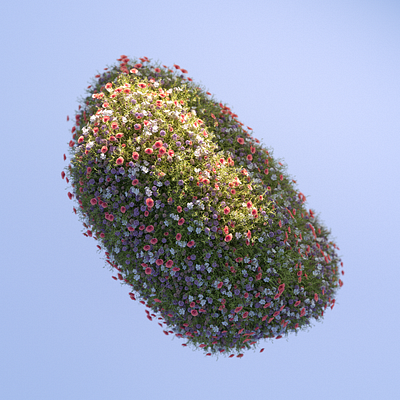 Garden .004 3d 3d artist 3d designer c4d cgi cgiart cinema 4d design illustration motion nature octane render