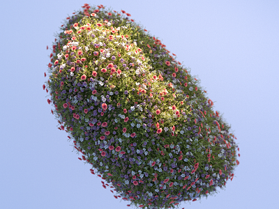 Garden .004 3d 3d artist 3d designer c4d cgi cgiart cinema 4d design illustration motion nature octane render