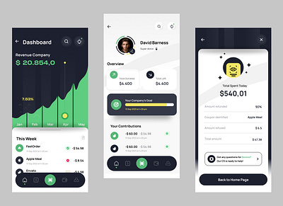 Finance Mobile App design figma fintech visual design
