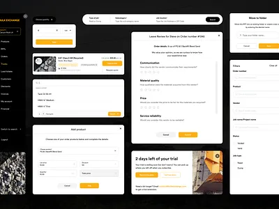 Bulk Exchange • Construction Materials Marketplace construction design thinking figma marketplace modals prototyping ui user experience design user interface design ux ux research visual design