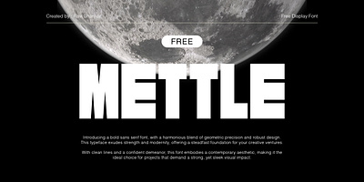 Mettle Free Block sans Typeface branding graphic design logo typography