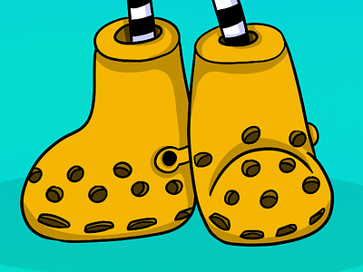 Big Yellow Boots SpongeBob Core animation boots crocs desenho design graphic design illustration mimico mschf parisfashionweek tommycash