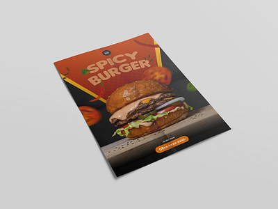 Food advertising poster adobe photoshop advertising burger chili design digital art flyer food graphic design hot marketing personal project poster red sale spicy