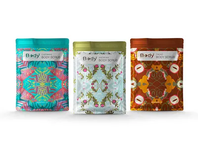 Body Blossom Scrub beautybrand beautyproduct body scrub cosmeticdesign naturalcosmetics organicbeauty selfcare skincare veganbeauty