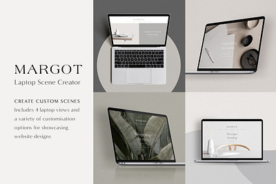 MacBook Mockup Scene Creator computer flat lay instagram laptop macbook macbook mockup macbook mockup scene creator minimal minimalist mock up mockup portfolio scene creator mockup showcase template website website mockup website template