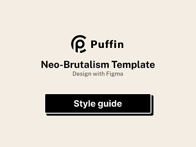 Neo-Brutalism Project Style guide clean dashboard dashboard ui dashboards design home page landing page minimal neo brutalism neo brutalist product design retro retro style style guide ui uiux user interface ux web design website ui