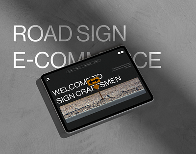 🚦Road Sign Shop ecommerce ui web design