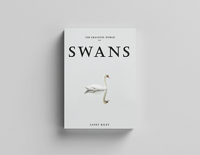 Book cover : Swans book book cover cover design graphic design