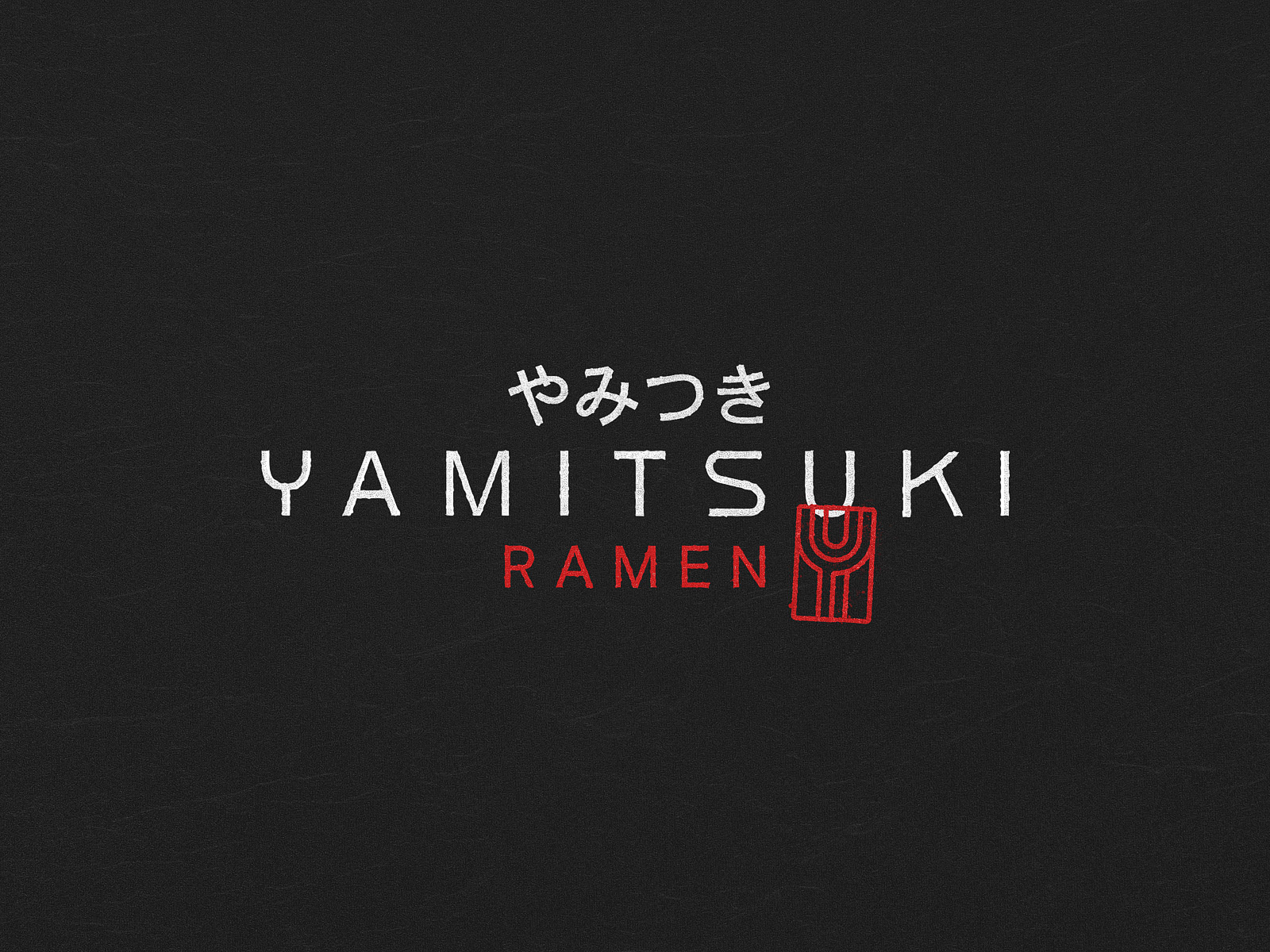 Yamitsuki Ramen 🍜 brand design brand identity branding food graphic design icon japan lettering logo mark noodle bar noodles ramen ramen bar restaurant stamp symbol typography vector visual identity